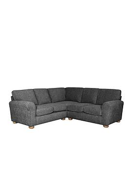 Product photograph of Very Home Bailey Fabric Corner Sofa - Charcoal - Fsc Reg Certified from very.co.uk