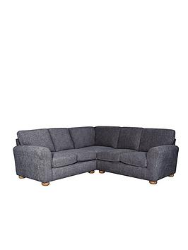 Bailey Fabric Corner Sofa - Navy