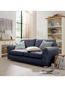 Product photograph of Very Home Bailey Fabric Sofa Bed - Navy - Fsc Reg Certified from very.co.uk