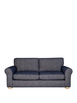Product photograph of Very Home Bailey Fabric Sofa Bed - Navy from very.co.uk