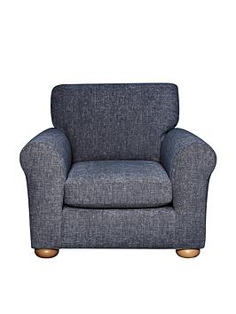 Bailey Fabric Armchair - Navy