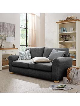 Product photograph of Very Home Bailey Fabric Sofa Bed - Charcoal - Fsc Reg Certified from very.co.uk