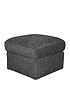  image of very-home-bailey-fabric-footstool-charcoalnbsp--fscreg-certified