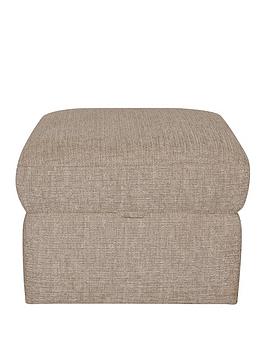 Very Home Bailey Fabric Footstool - Stone - Fsc® Certified