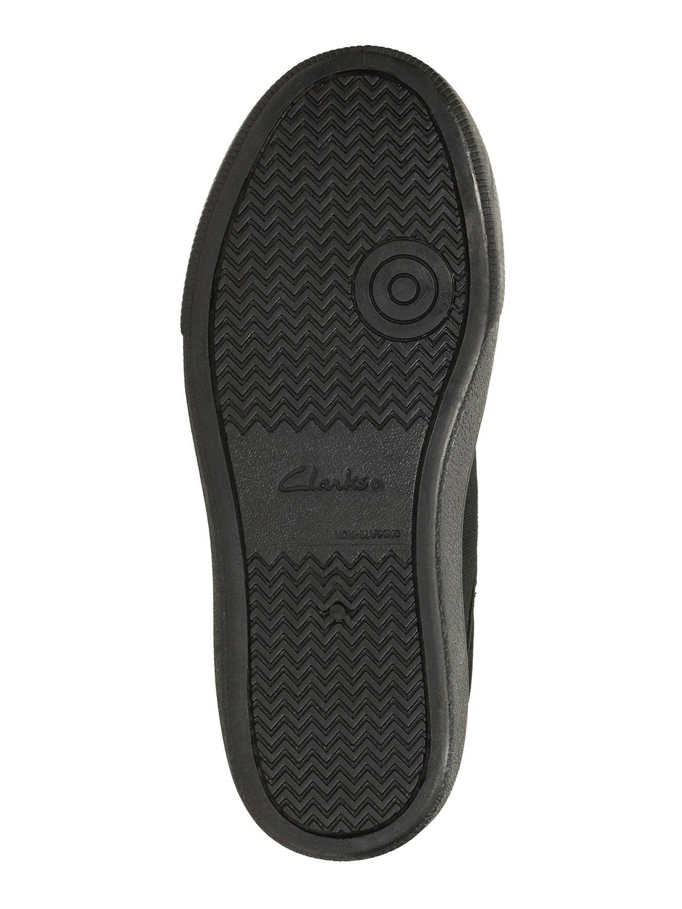 Image 5 of 6 of Clarks Kids Hopper Run Canvas Strap Plimsoll - Black