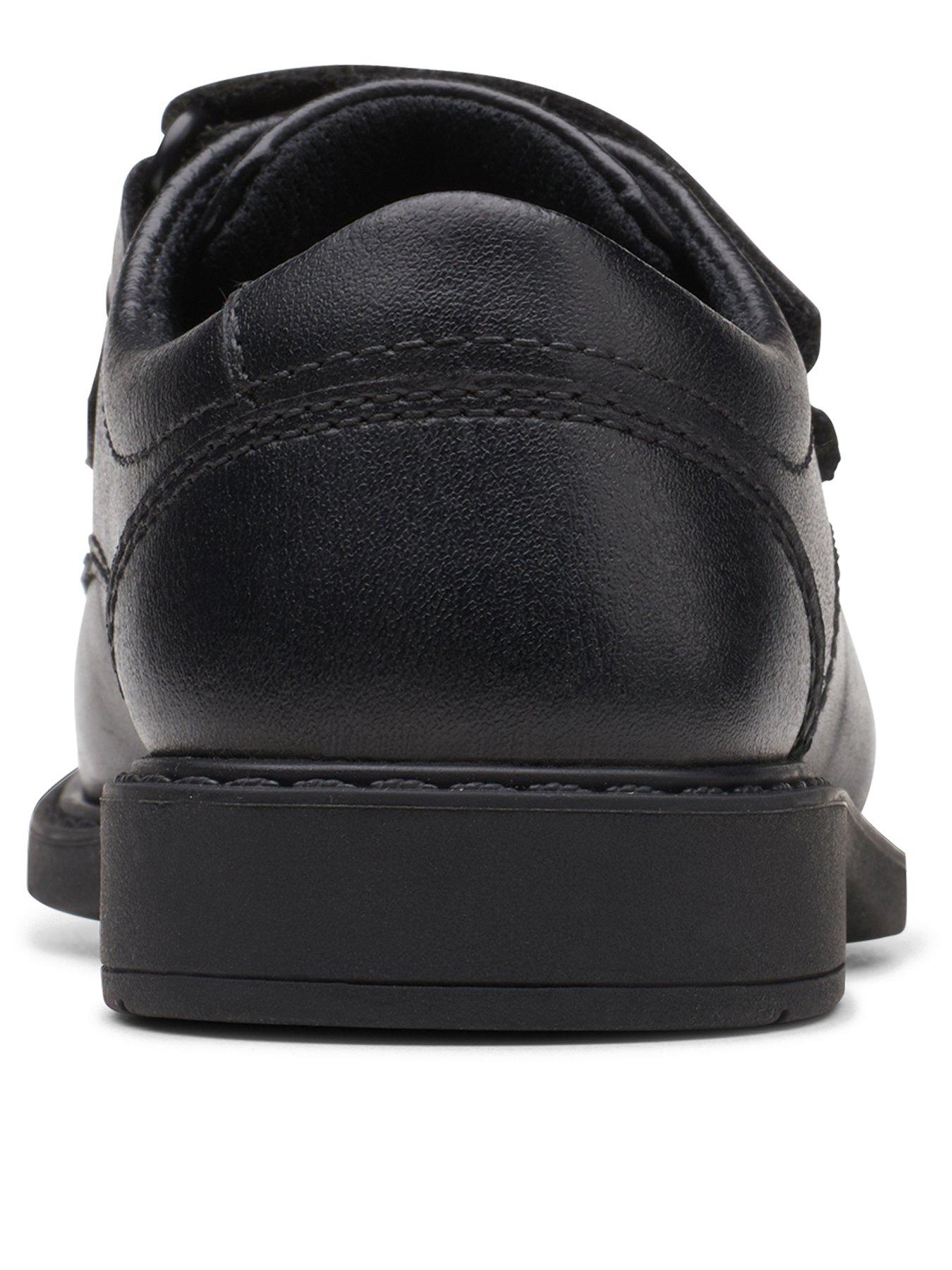 Clarks Kid Scala Pace Strap School Shoe - Black Leather | very.co.uk