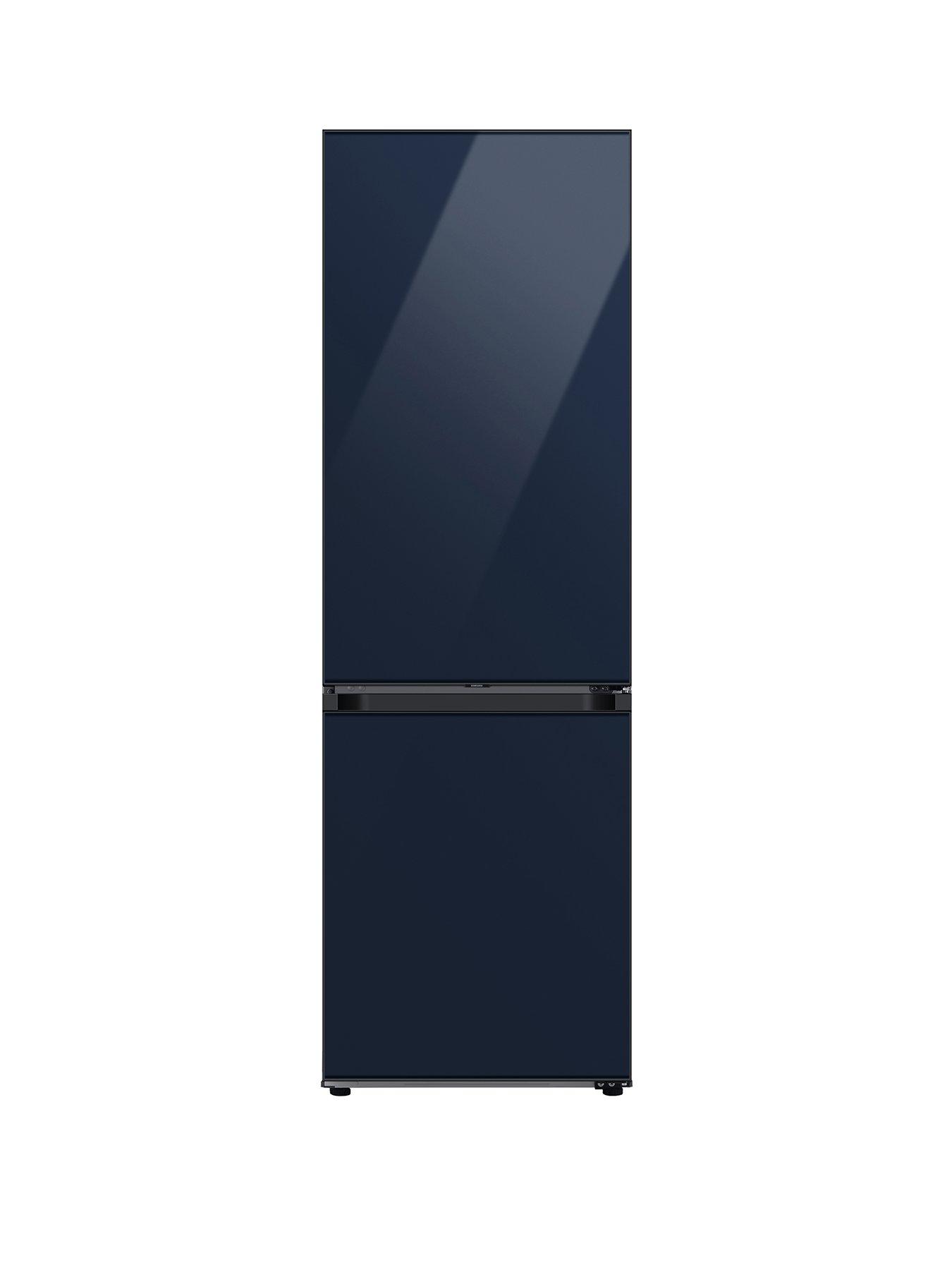 Product photograph of Samsung Bespoke Rb34a6b2e41 Eu Fridge Freezer With Spacemax Trade Technology - E Rated - Glam Navy from very.co.uk