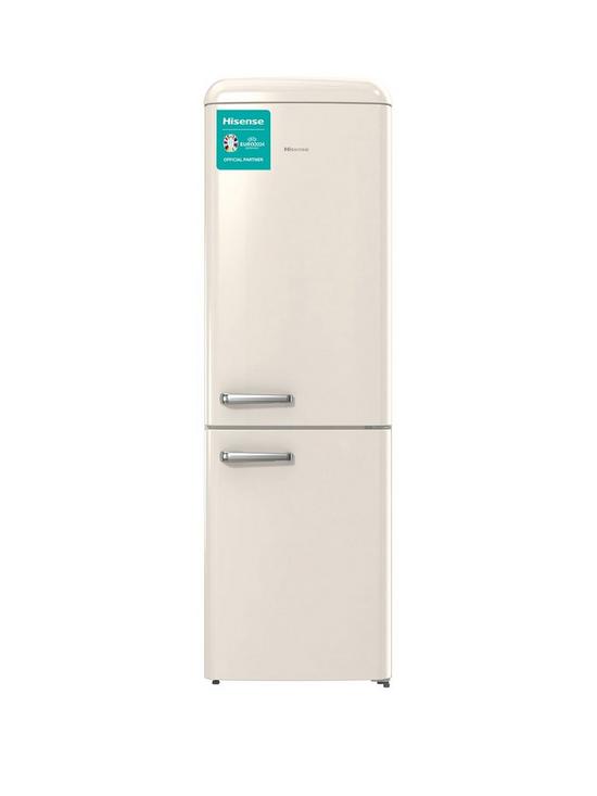 front image of hisense-rb390n4ryduk-retro-fridge-freezernbsp--cream