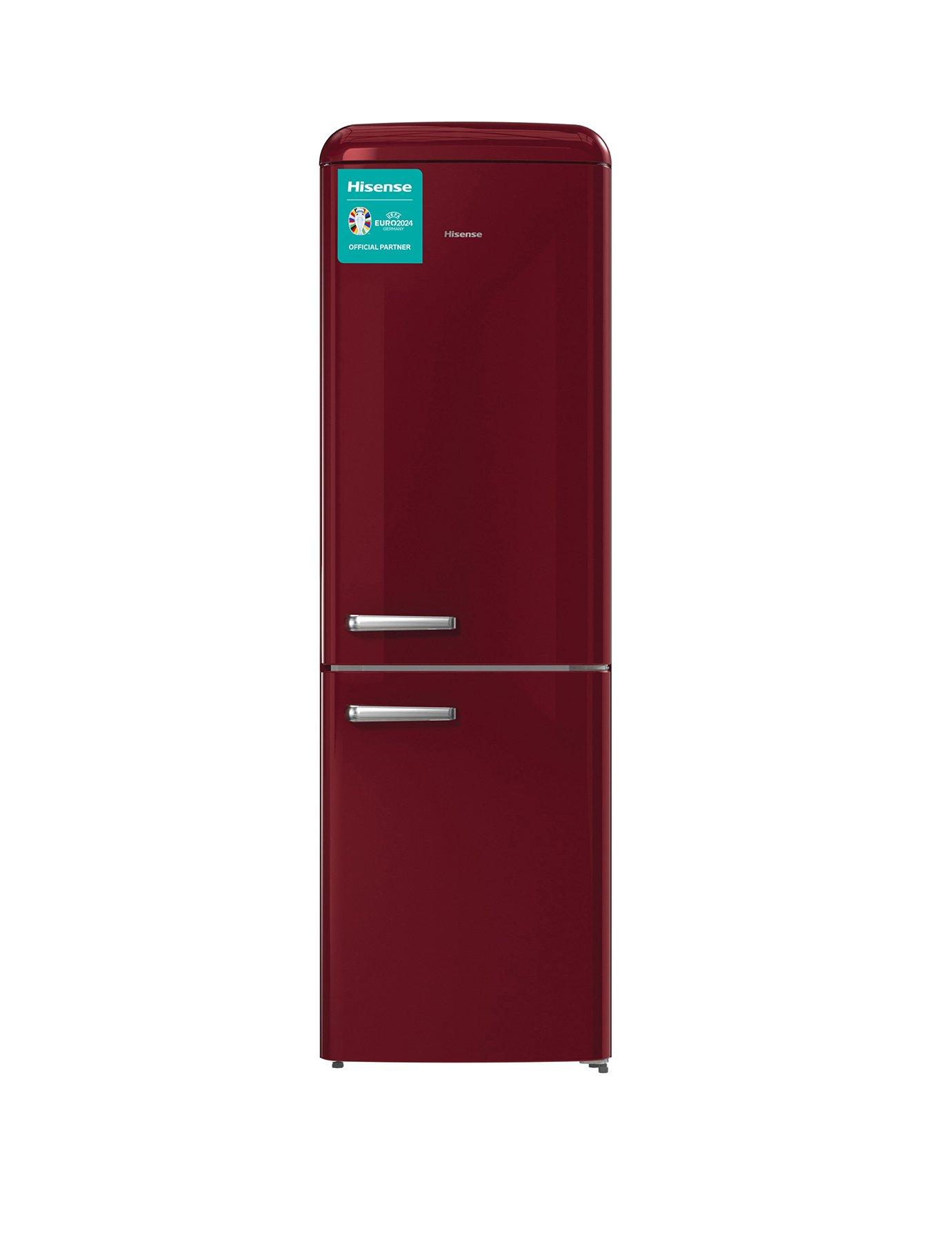 Hisense Rb390n4rrduk Retro Fridge Freezer Red Uk 1329