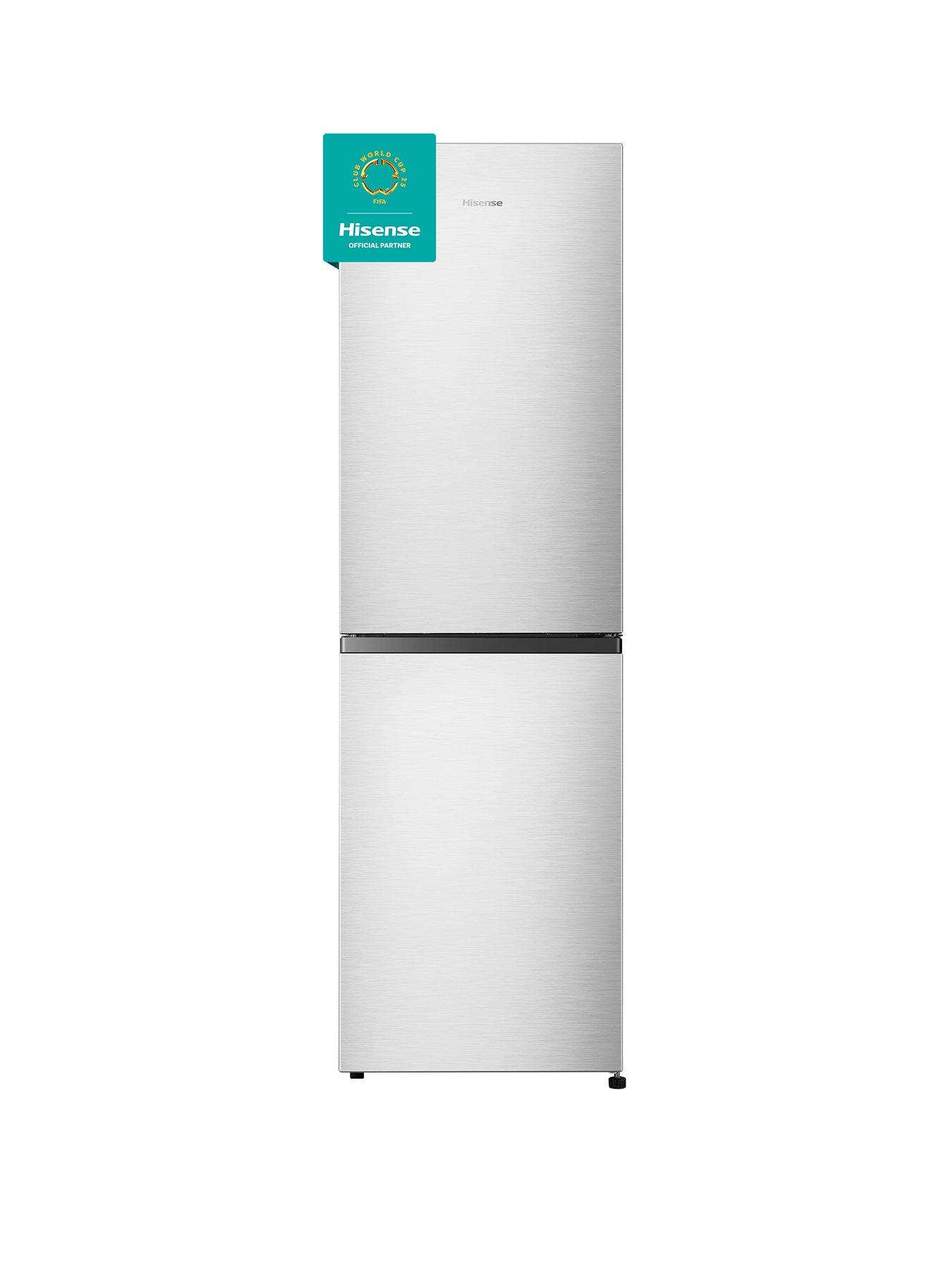 Hisense Rb327N4Bce 55Cm Wide Total No Frost Freestanding Fridge Freezer - Silver