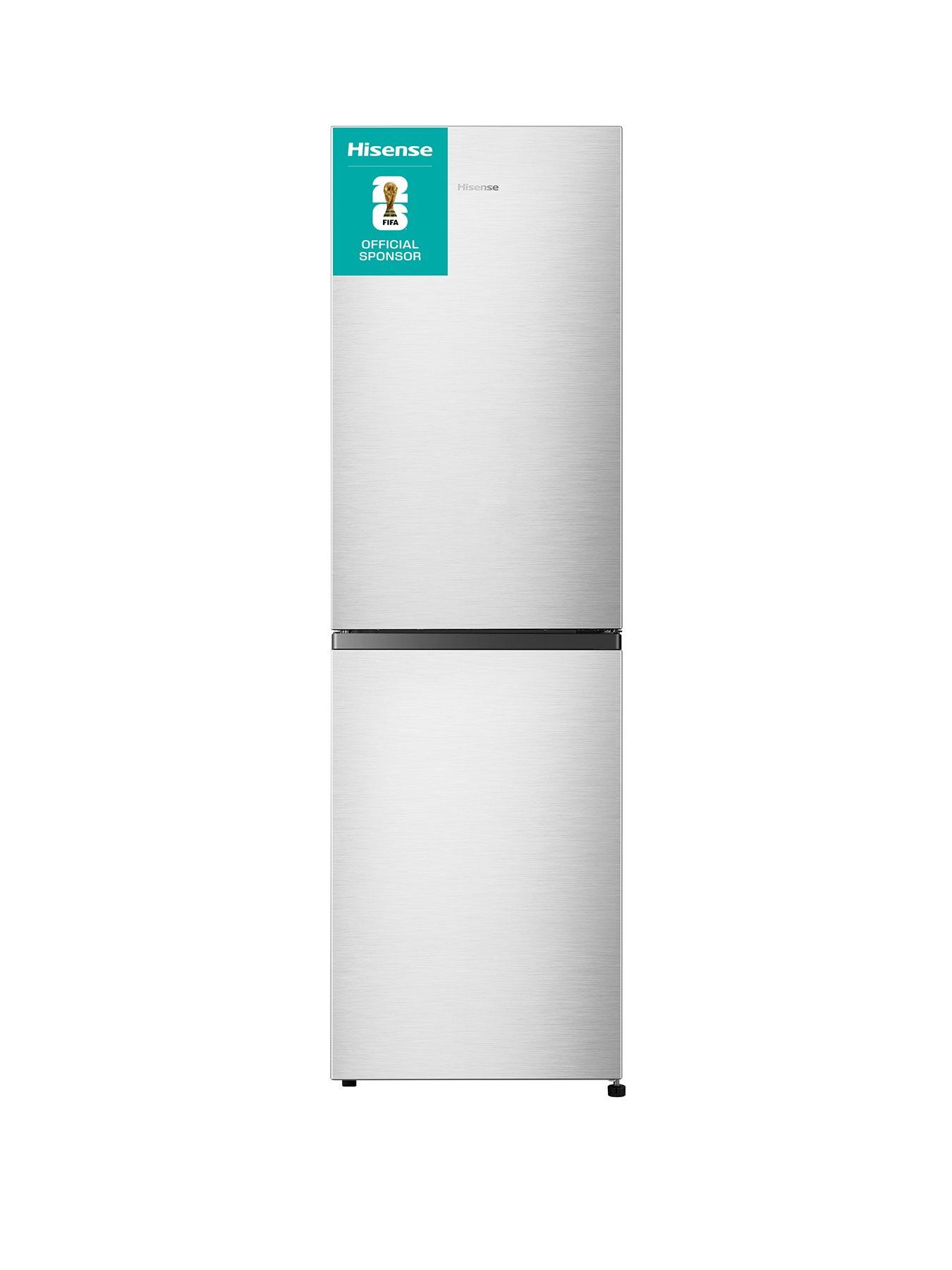 Hisense RB327N4BCE 55cm Wide Total No Frost Freestanding Fridge Freezer - Silver