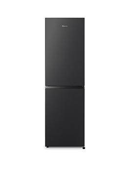 Product photograph of Hisense Rb327n4bbe 55cm Wide Total No Frost Freestanding Fridge Freezer - Black from very.co.uk