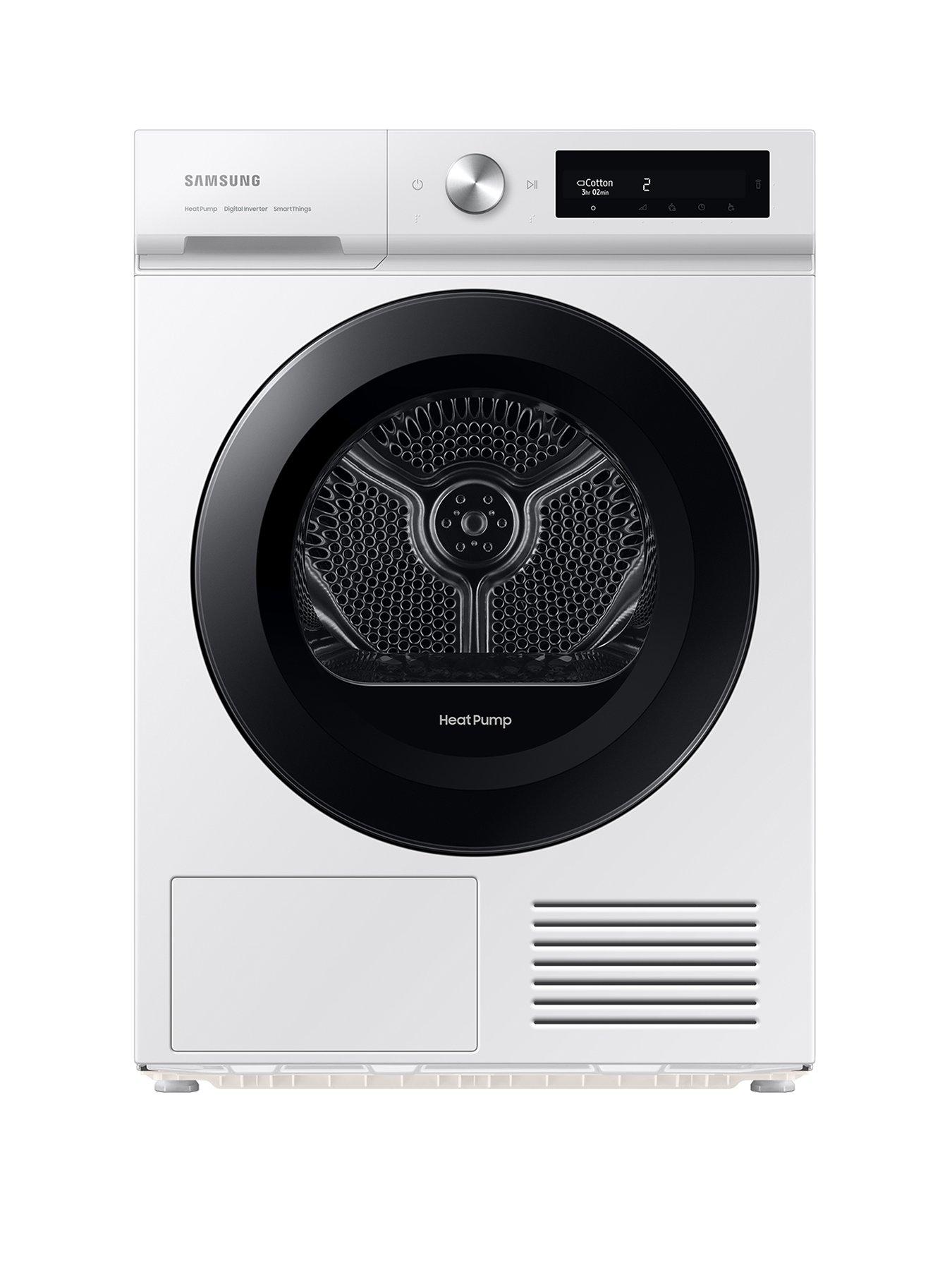 Product photograph of Samsung Series 5 Dv90bb5245aw S1 Optimaldry Trade Heat Pump Tumble Dryer - 9kg Load A Rated - White from very.co.uk