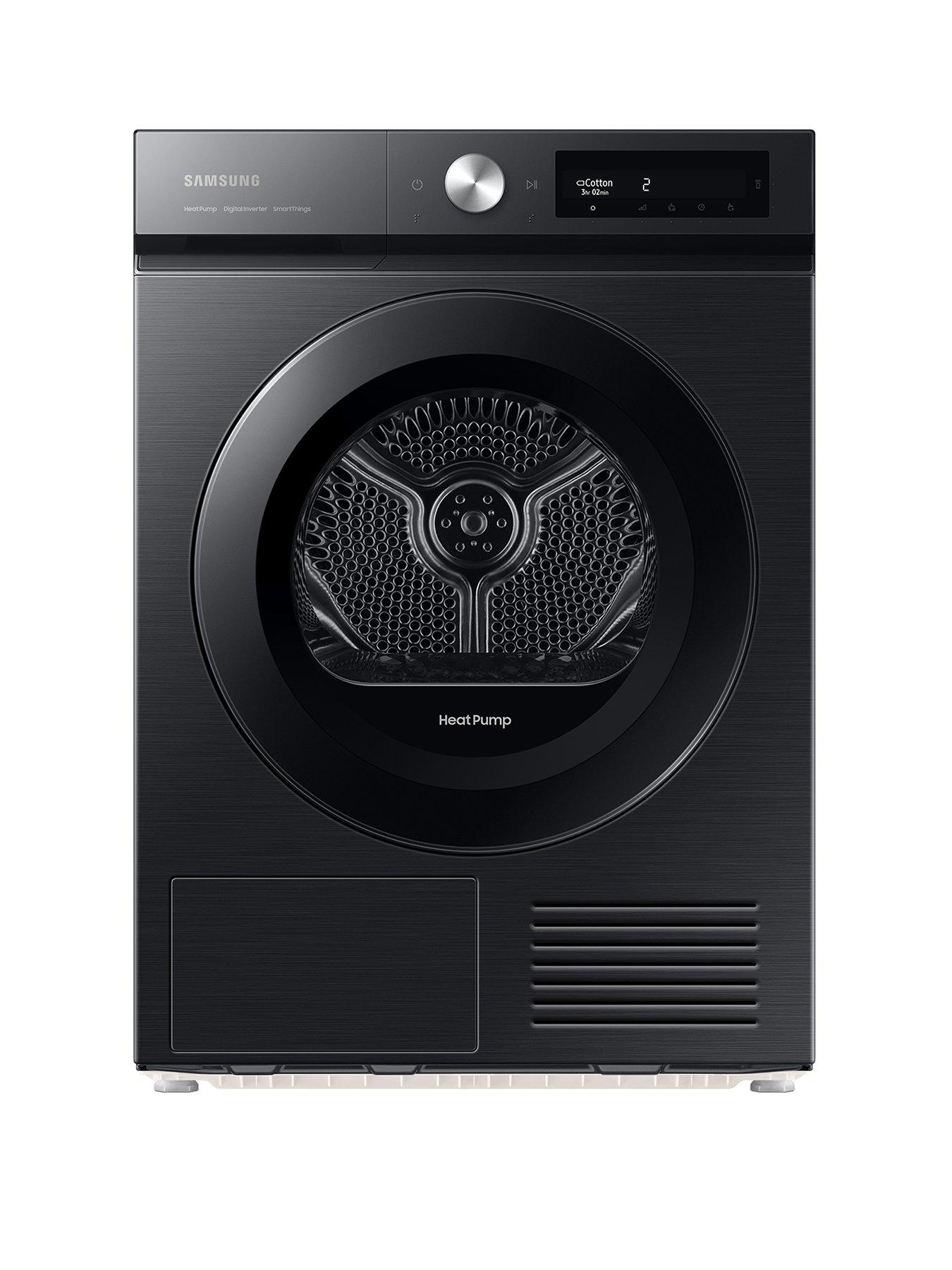 undefined Series 5+ AI Energy DV90BB5245AB/S1 with OptimalDry™ Heat Pump Tumble Dryer - 9kg Load A+++ Rated - Black