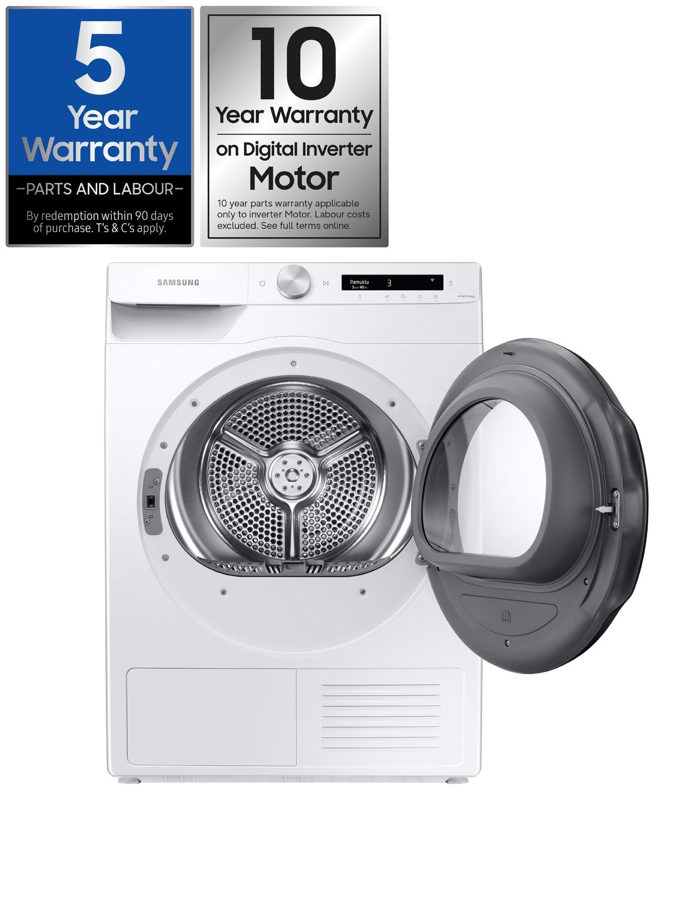 Image 2 of 8 of Samsung Series 5+ AI Energy DV90T5240AW/S1 with OptimalDry&trade; Heat Pump Tumble Dryer - 9kg Load A+++ Rated - White