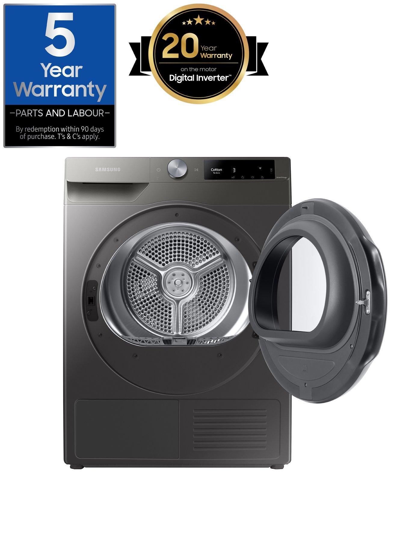 Image 2 of 8 of Samsung Series 6 AI Energy DV90T6240LN/S1 with OptimalDry&trade; Heat Pump Tumble Dryer - 9kg Load A+++ Rated - Platinum Silver
