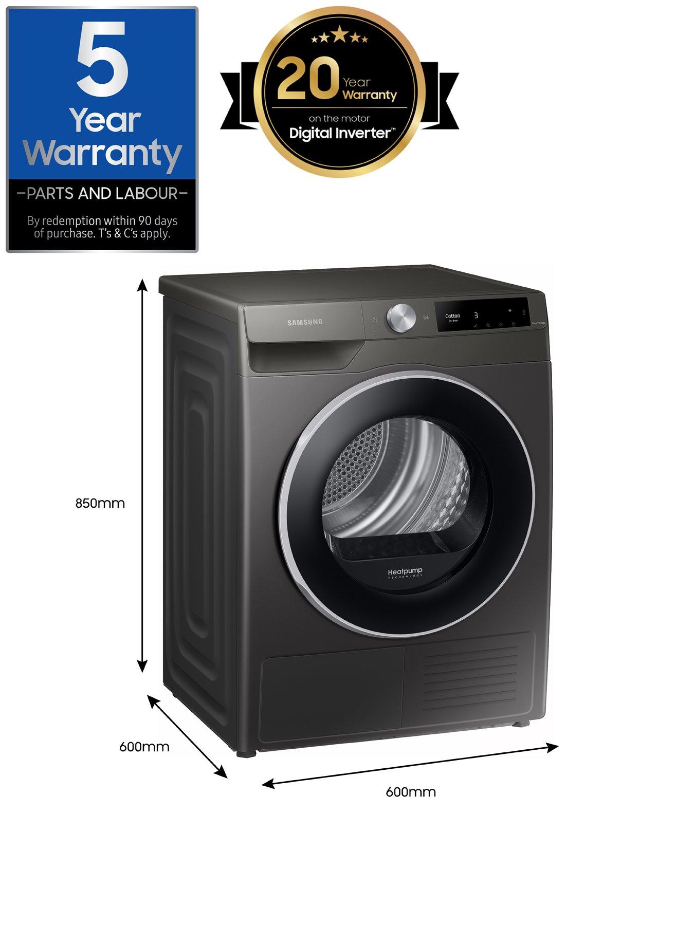 Image 7 of 8 of Samsung Series 6 AI Energy DV90T6240LN/S1 with OptimalDry&trade; Heat Pump Tumble Dryer - 9kg Load A+++ Rated - Platinum Silver