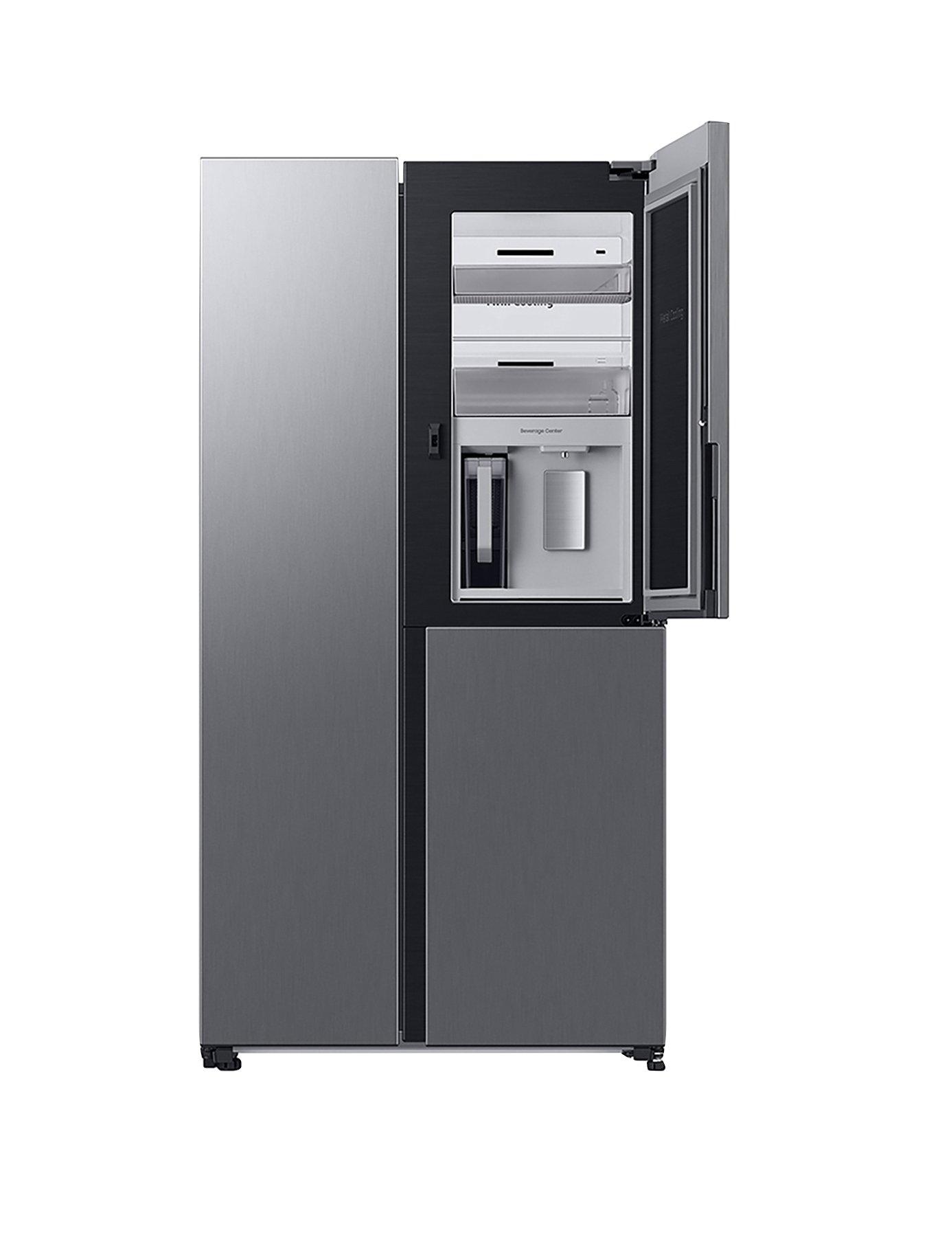 Product photograph of Samsung Series 9 Rh69b8931s9 Eu American Fridge Freezer With Beverage Center Trade - E Rated - Matte Stainless from very.co.uk