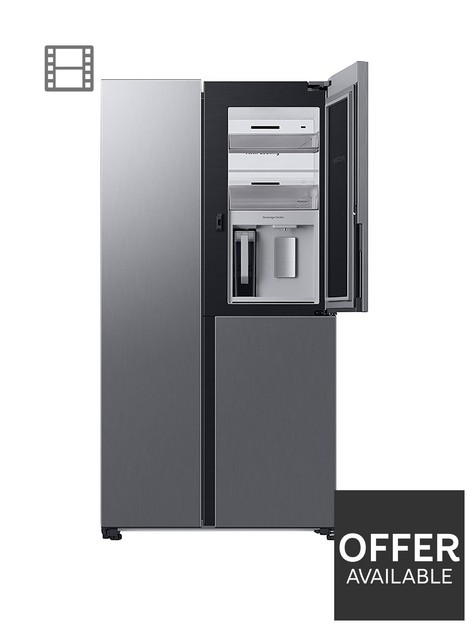 samsung-series-9-rh69b8931s9eu-american-fridge-freezer-with-beverage-centertrade-e-rated-matte-stainless
