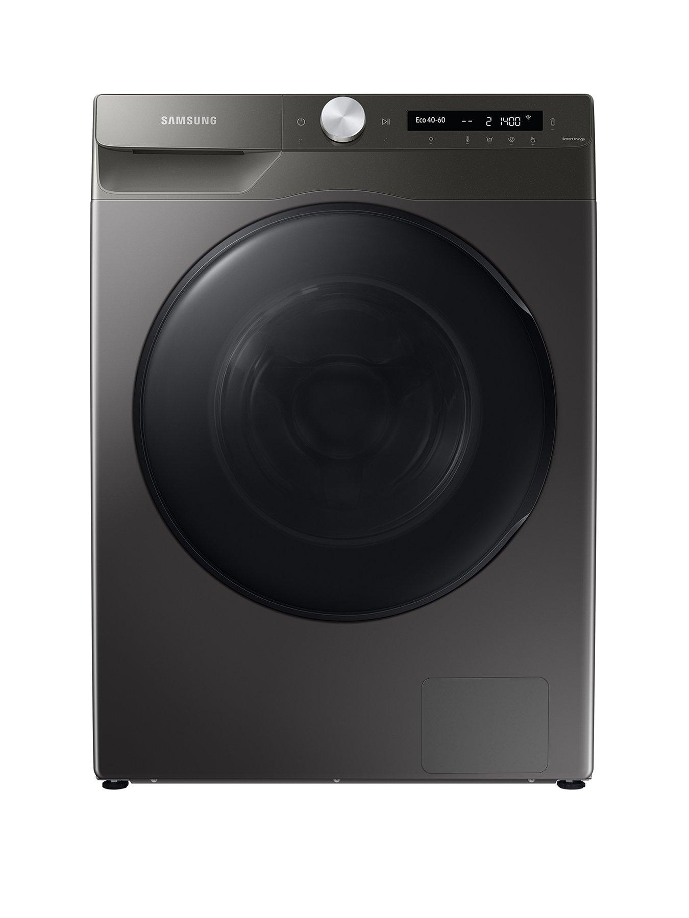 Product photograph of Samsung Series 5 Wd90t534dbn S1 Auto Dose Washer Dryer - 9kg Wash 6kg Dry 1400 Spin - Platinum Silver from very.co.uk