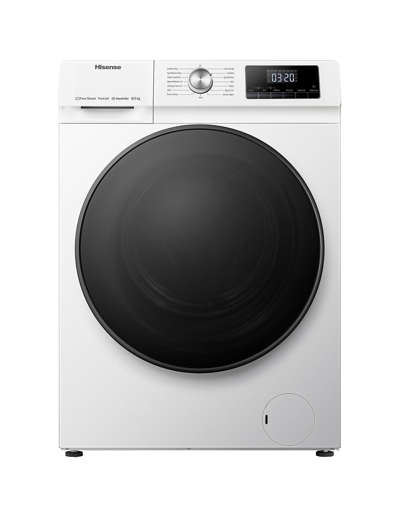 Product photograph of Hisense Wdqa8014evjm 8 5kg Washer Dryer With Steam Technology from very.co.uk