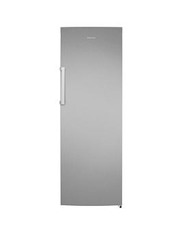 Product photograph of Hisense Rl423n4ac11 Premium Larder Fridge With Electronic Control And Led Indicator - Stainless Steel from very.co.uk
