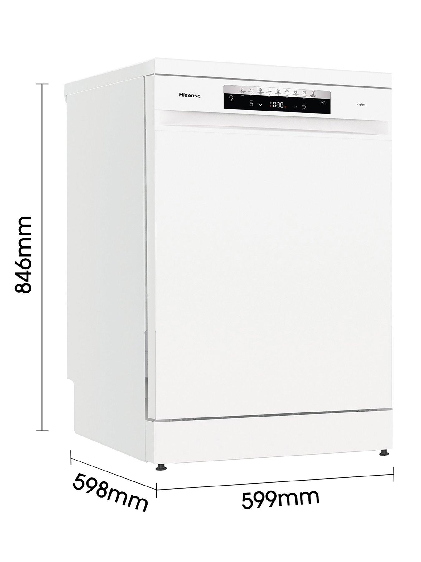 Image 6 of 8 of Hisense HS673C60WUK 16-Place Freestanding Dishwasher with Invertor Motor&nbsp;- White