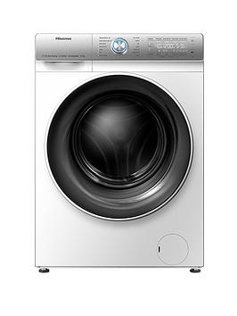 Product photograph of Hisense Wfqr1014evajm 10kg Load 1400rpm Spin Washing Machine - White from very.co.uk