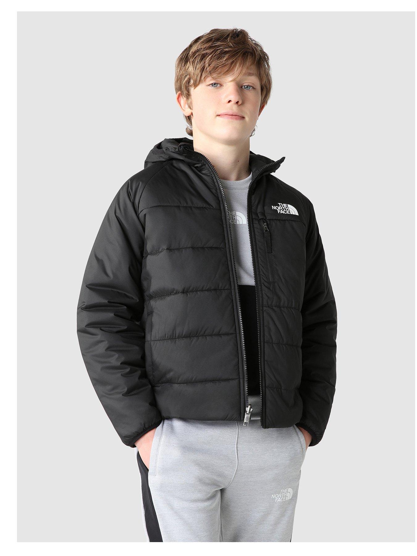 toewijzing zweep kogel THE NORTH FACE Kids Reversible Perrito Jacket - Black/Orange | very.co.uk