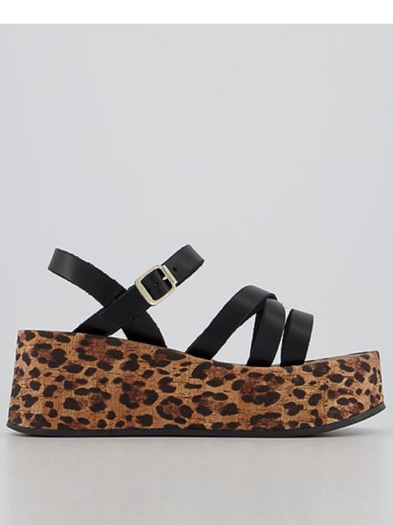 office leopard print sandals