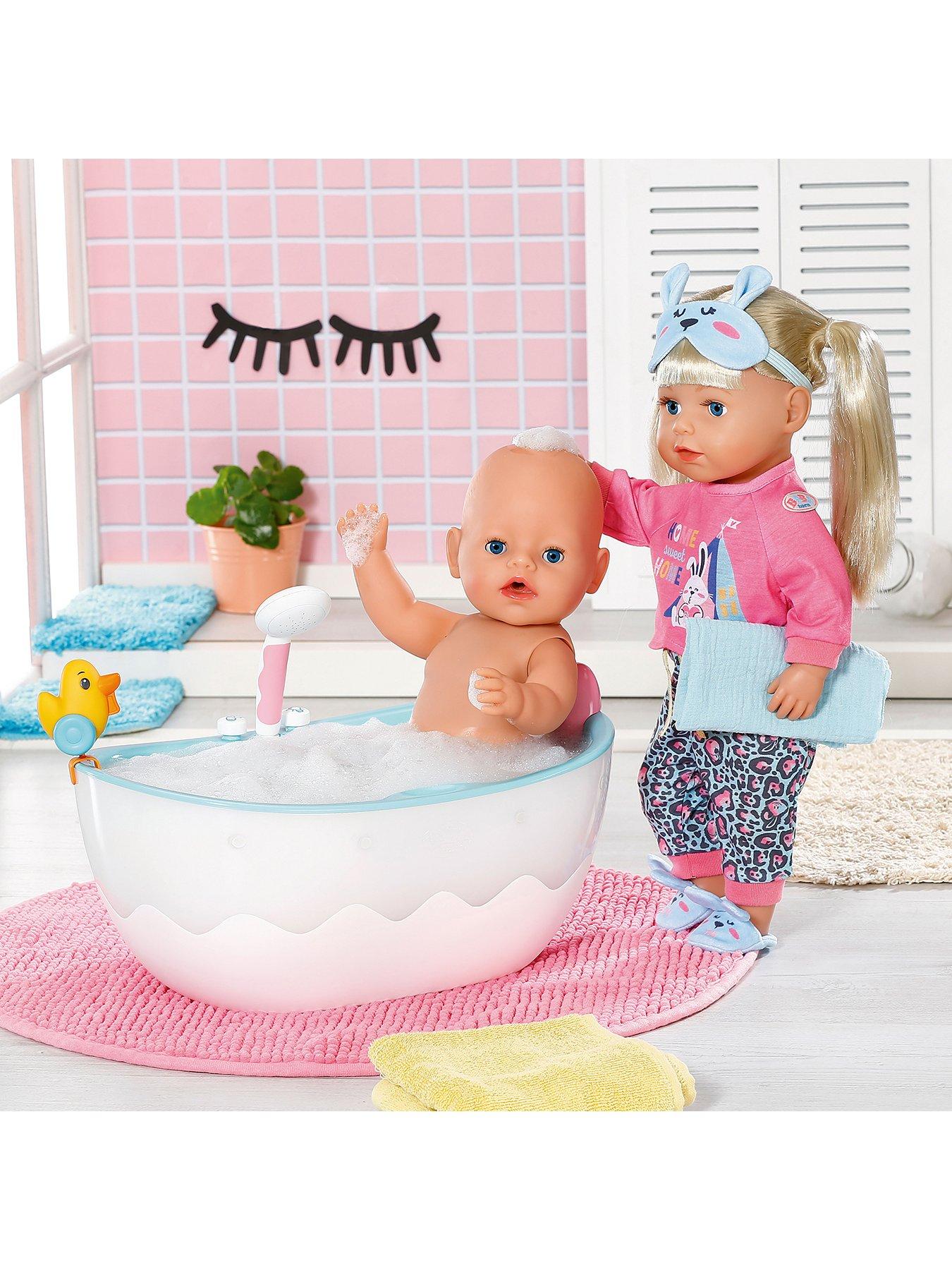 Baby born doll store bath