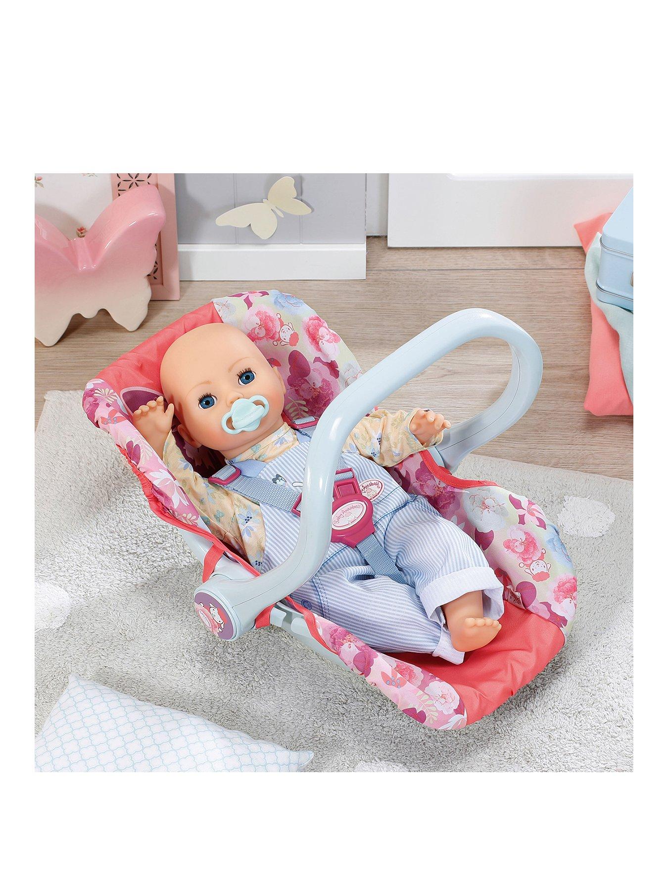 Baby born on sale doll car seat