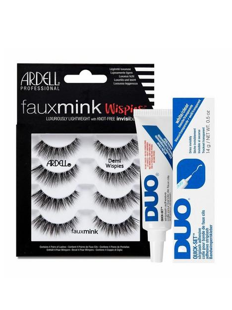 ardell-faux-mink-demi-wispies-multipack-x4-and-duo-adhesive