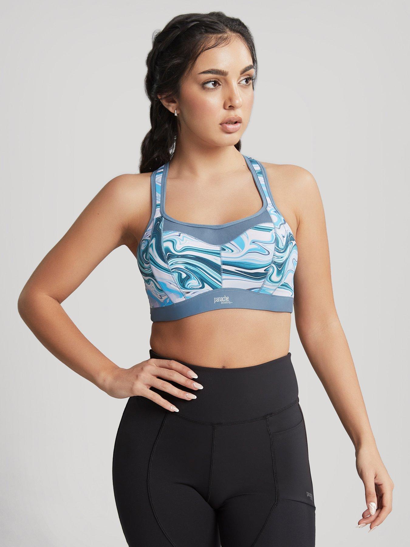 Panache Wired Racer Back Sports Bra Multi very.co.uk