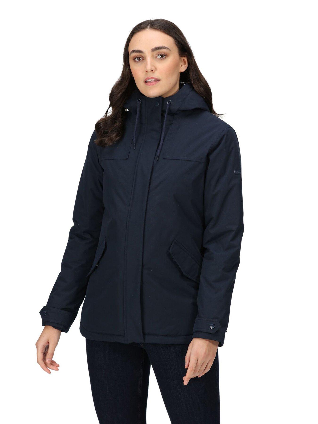 Trespass womens rianna padded hooded online long