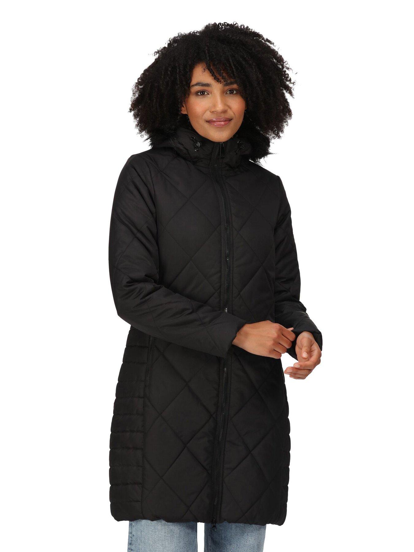 Black padded coat outlet womens uk