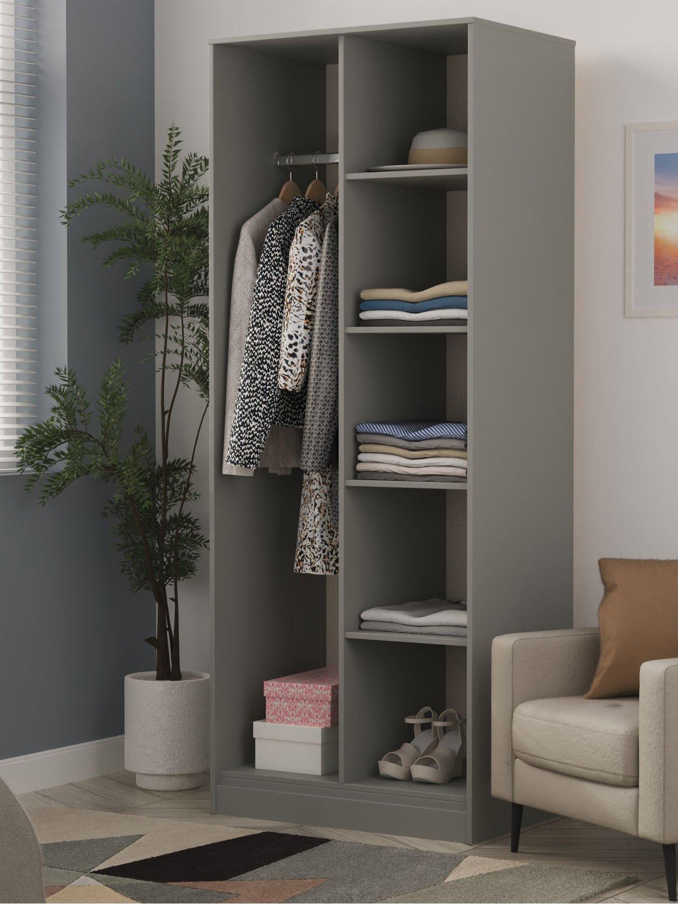 SWIFT Cube Ready Assembled Open Shelf Unit - Grey - FSC® Certified