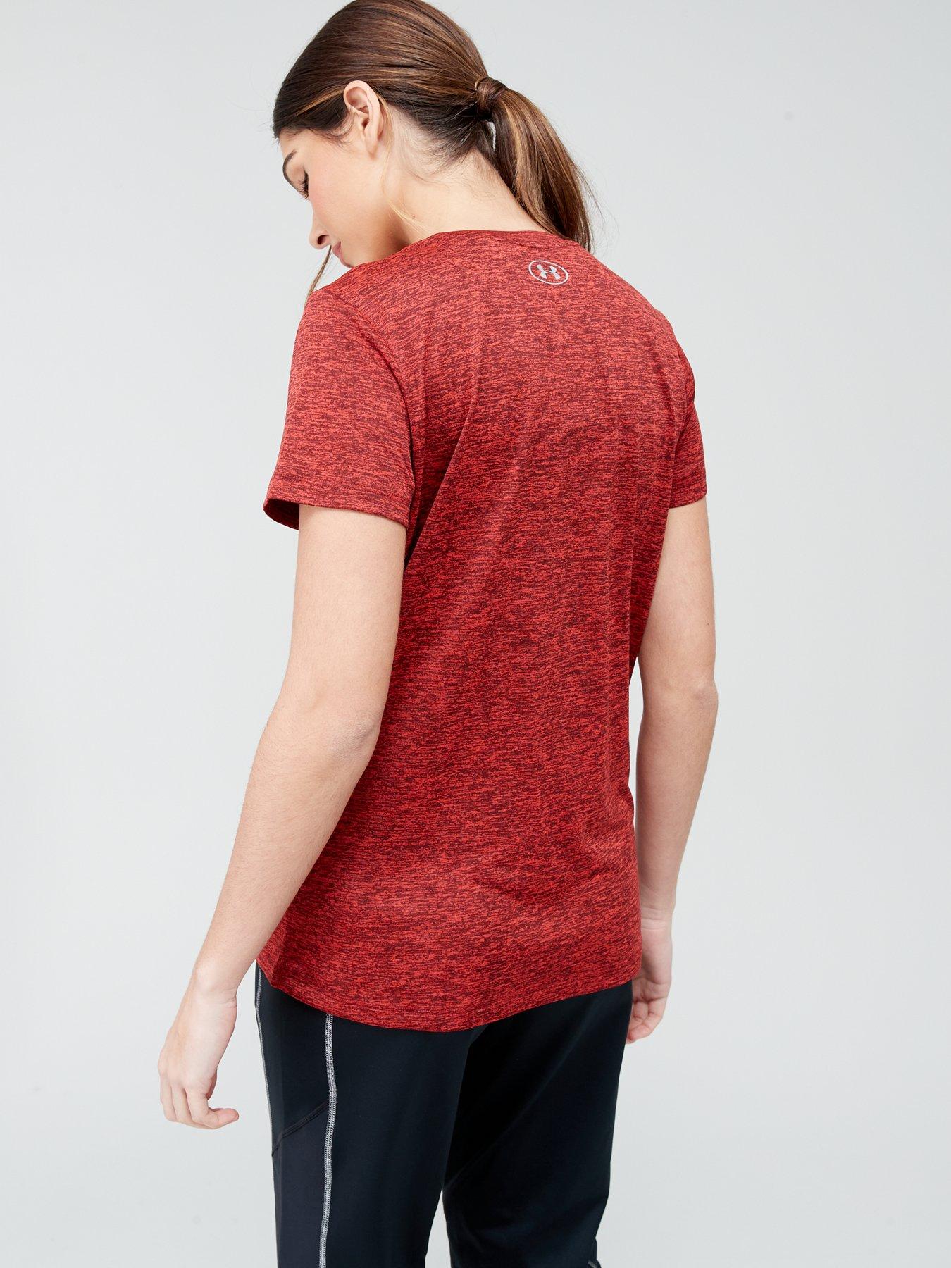 UNDER ARMOUR Tech™ Twist Short Sleeve T-Shirt - Burgundy