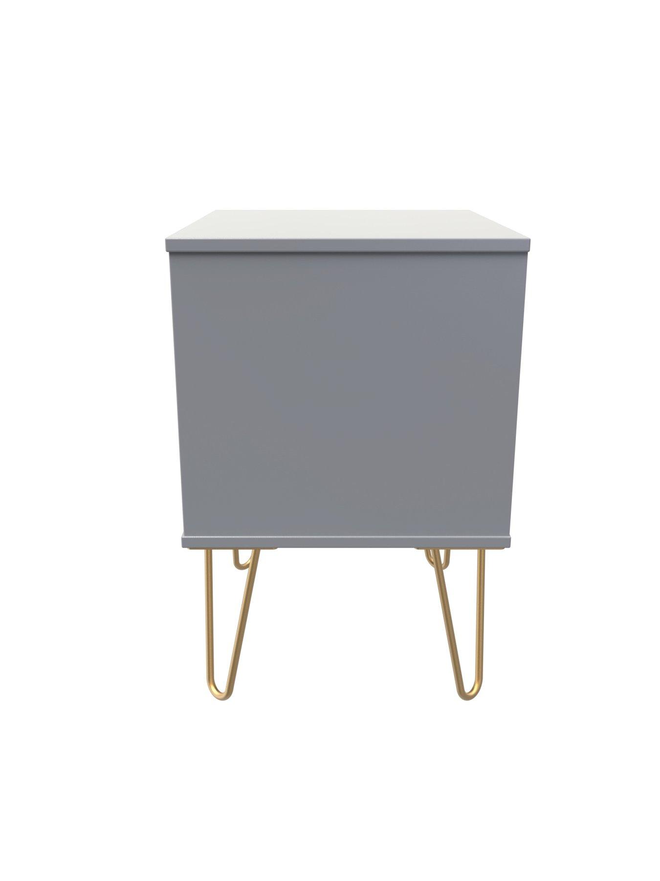 Image 4 of 7 of SWIFT Cube Ready Assembled 2 Drawer Bedside Chest&nbsp;- FSC&reg; Certified