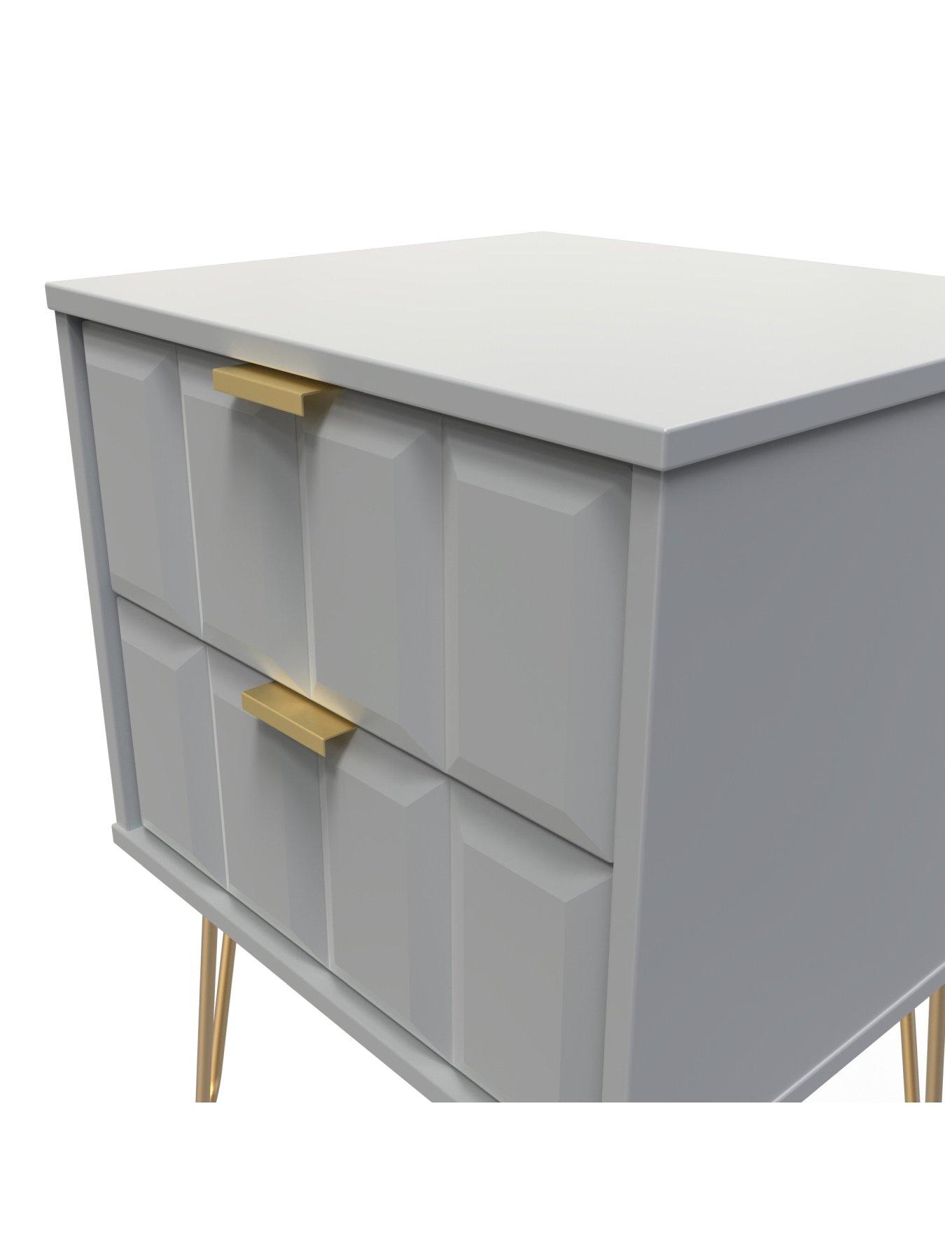 Image 5 of 7 of SWIFT Cube Ready Assembled 2 Drawer Bedside Chest&nbsp;- FSC&reg; Certified