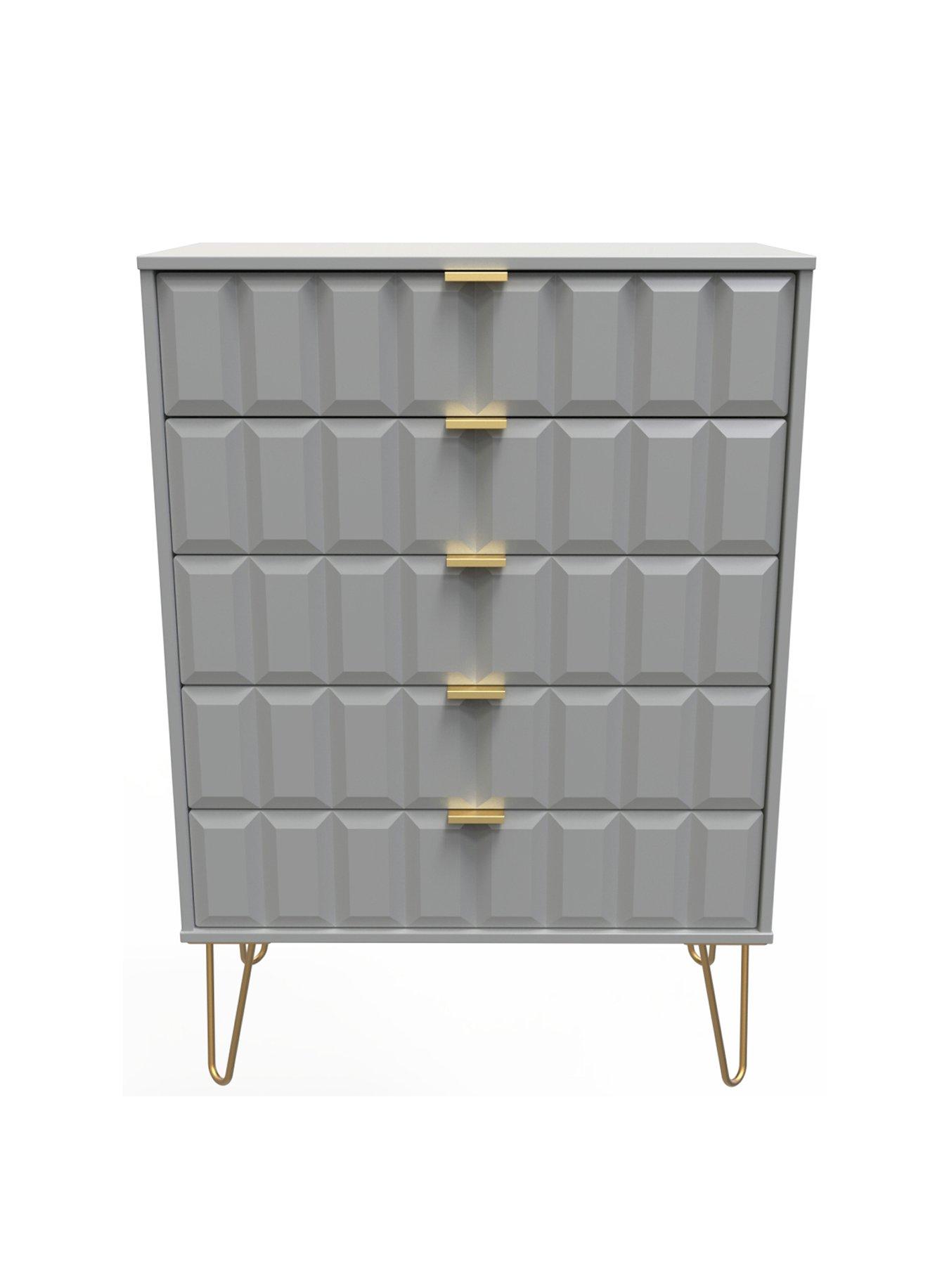 undefined Cube Ready Assembled 5 Drawer Chest - FSC® Certified