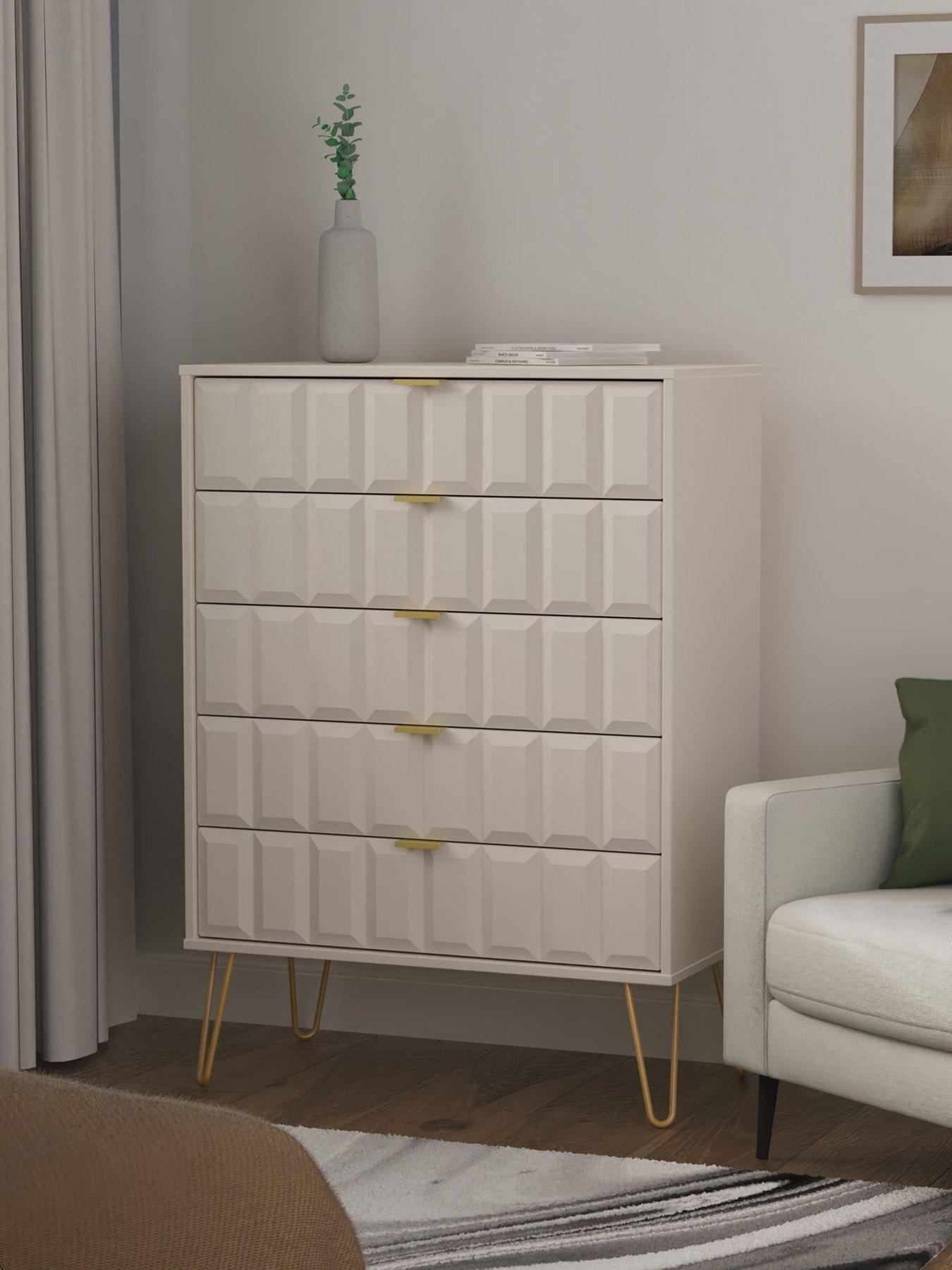 undefined Cube Ready Assembled 5 Drawer Chest - FSC® Certified