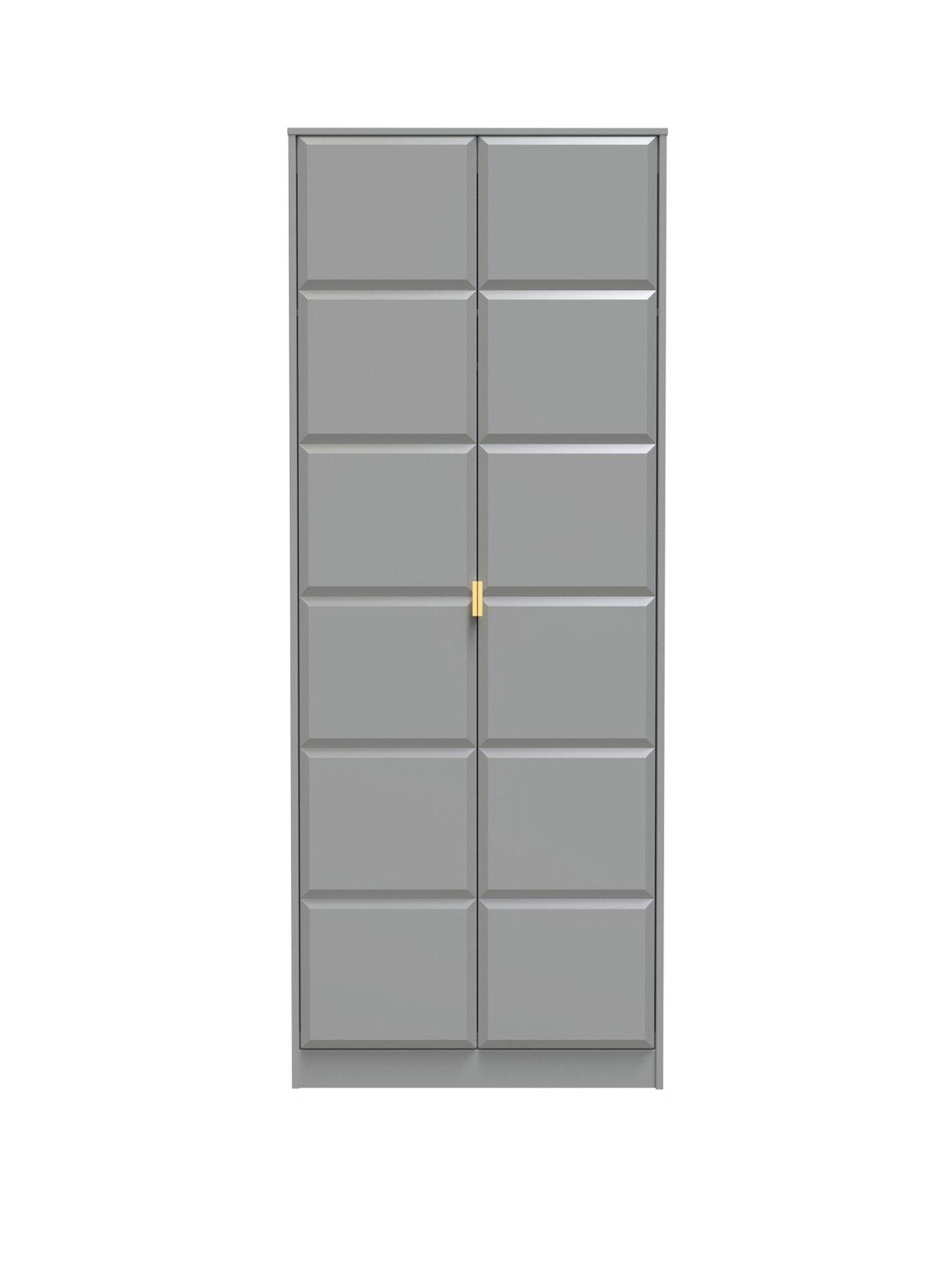 SWIFT Cube Ready Assembled 2 Door Wardrobe - FSC® Certified