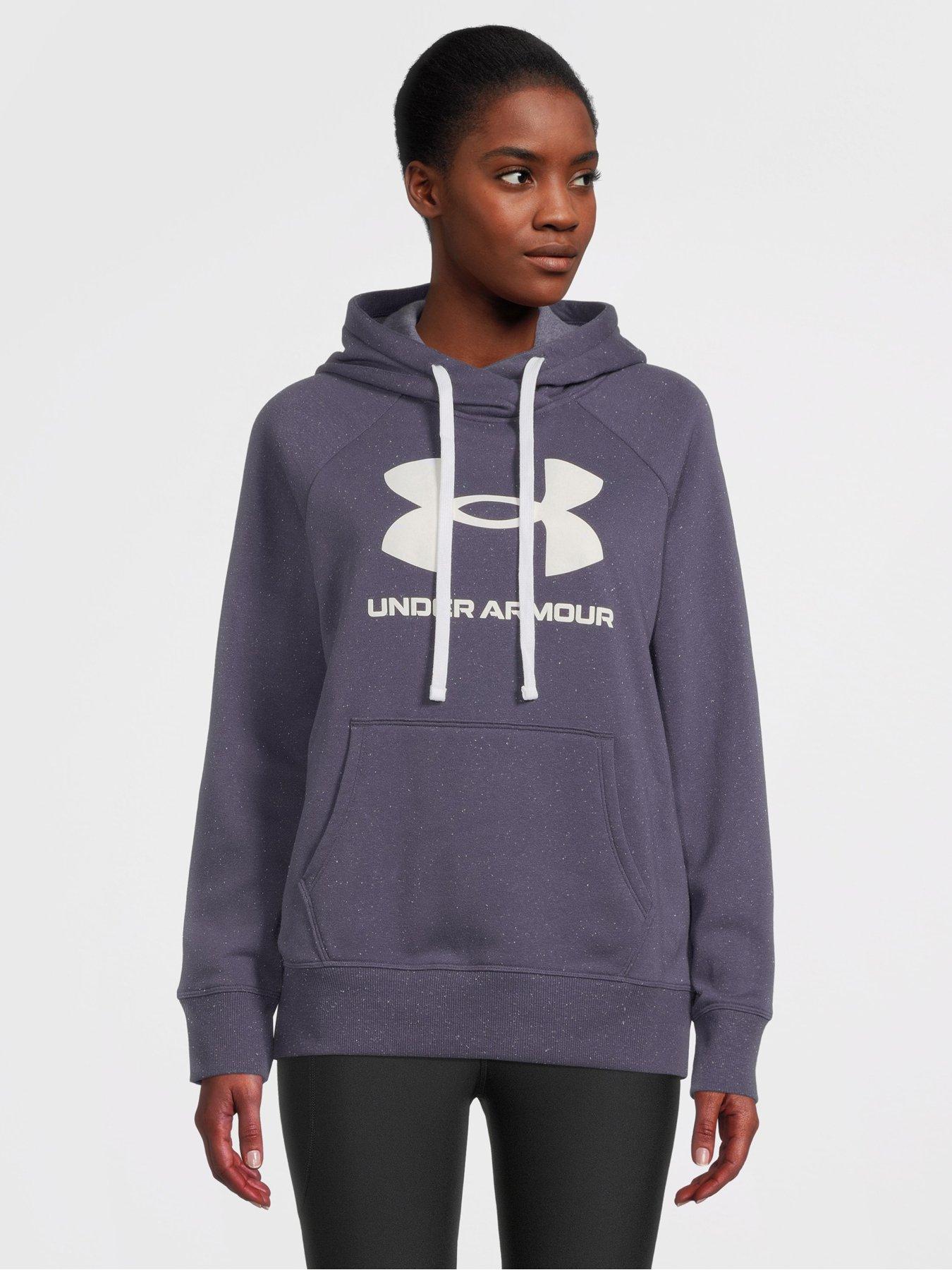 Under Armour Storm charcoal gray lavender camo hoodie NWT girls' L YLG ...