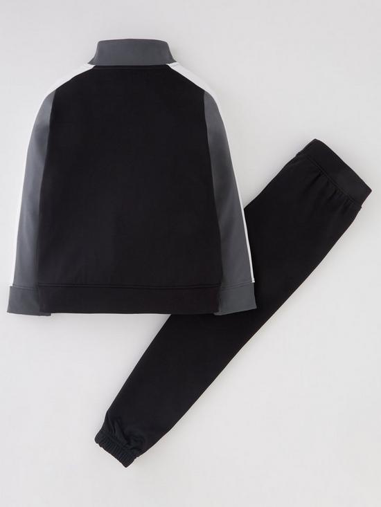 back image of under-armour-colour-block-knit-tracksuit-older-boysnbsp-nbspblacklight-grey