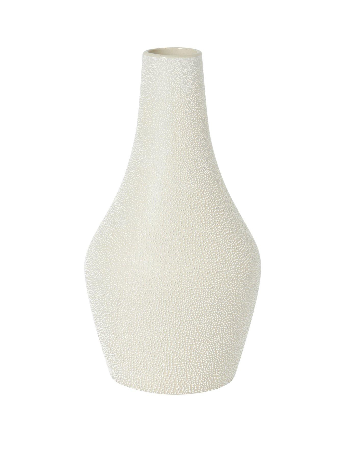 Product photograph of Chapter B Textured Ceramic Vase from very.co.uk