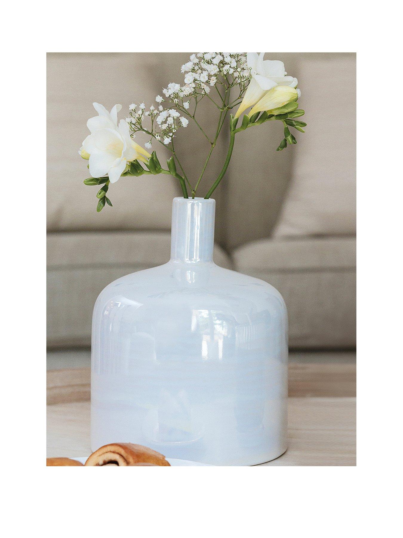 Product photograph of Chapter B Pearlescent Vase - Small from very.co.uk