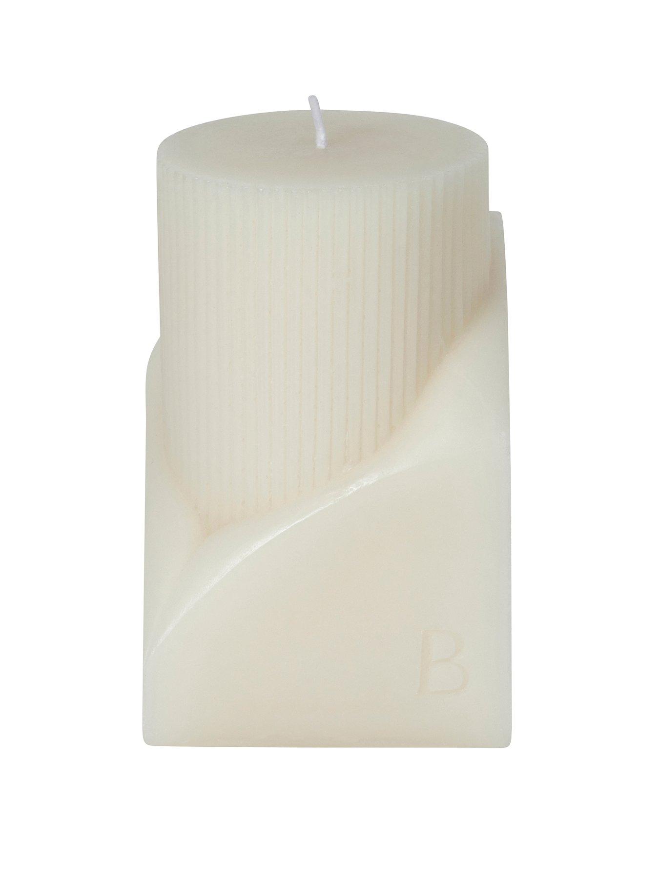 Product photograph of Chapter B Sculpted Large Pillar Candle from very.co.uk
