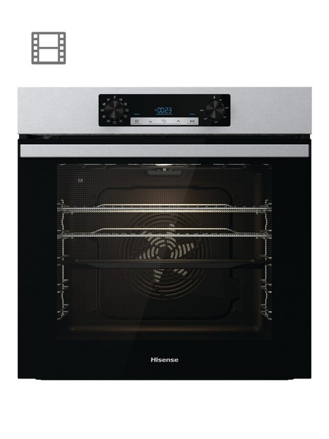 hisense-bi62211cxnbsp77-litre-electricnbspsingle-oven-with-catalytic-linersnbsp--stainless-steel