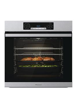 Hisense Bsa65222Axuk 77-Litre Single Electric Oven With Steam Bake Function - Stainless Steel